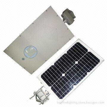 Newest Design All-in-one Integrated Solar Streetlight, 15W Power, 6,000K Color Temperature Range